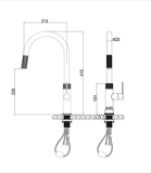 Vòi Rửa Malloca K1090SS – Vòi Rửa Nóng Lạnh Inox Cao Cấp Cho Căn Bếp Hiện Đại