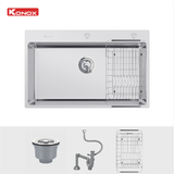 Chậu rửa bát Konox STELO 790 – Nâng tầm góc bếp với thiết kế Turkey Sink tinh giản đầy tiện nghi