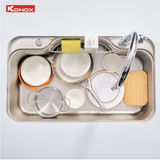 Chậu rửa bát Konox Dekor 8048SU – Chậu workstation cao cấp tối ưu không gian bếp hiện đại