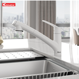 Vòi rửa bát Konox Kira White – Thiết kế Nhật Bản thanh lịch, điểm nhấn tinh tế cho căn bếp hiện đại