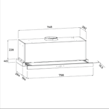 Máy Hút Mùi Âm Tủ Malloca MH800TC – Thiết Kế Gọn Gàng, Hút Mùi Hiệu Quả Cho Mọi Gian Bếp