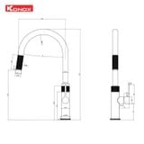 Vòi Rửa Bát Konox Lasi Orange – Thiết Kế Thời Thượng, Công Năng Vượt Trội 2025