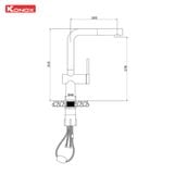Vòi Rửa Bát Konox Stream Smart Black – Thiết kế đẳng cấp cho gian bếp hiện đại