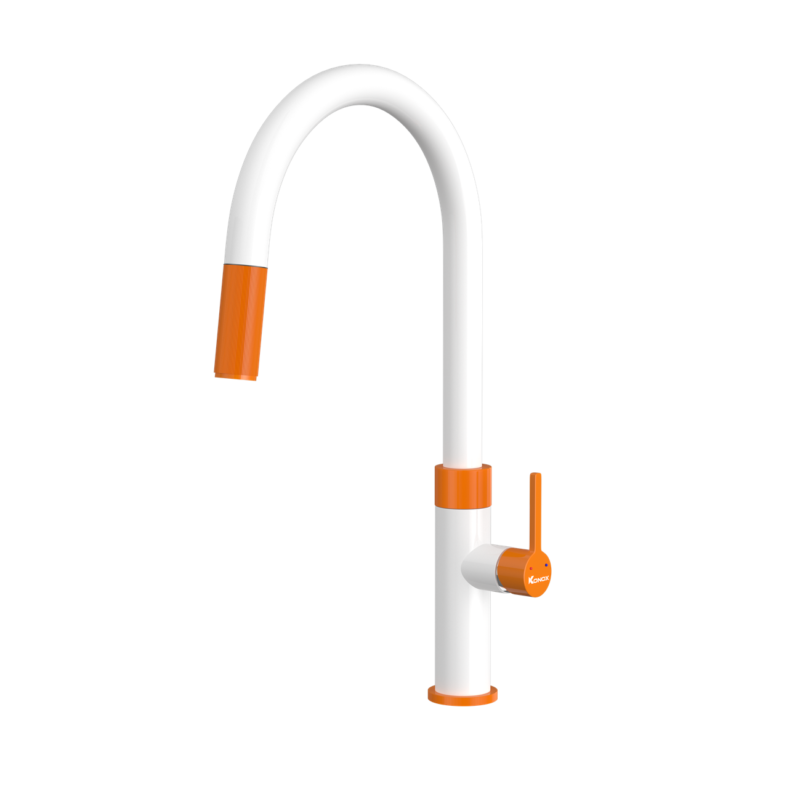 Vòi Rửa Bát Konox Lasi Orange phân phối chính hãng tại Kitchen King