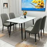  Set bàn ăn dài 1m2 mặt đá ceramic 29-BAD4-Hasting 4 ghế ngồi 
