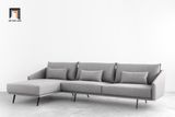  Bộ ghế sofa góc L vải nỉ xám GT293 Laviere 2m3 x 1m6 giá rẻ 