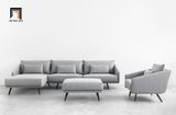  Bộ ghế sofa góc L vải nỉ xám GT293 Laviere 2m3 x 1m6 giá rẻ 