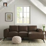 Ghế sofa chữ L da công nghiệp GT75 Conley 2m3 x 1m6 hiện đại 
