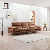  Ghế sofa văng da giả màu nâu BHQ45 Abeha dài 2m5 gia đình 