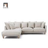  Ghế sofa góc L GT58 Lazare 2m4 x 1m6 phong cách cổ điển 