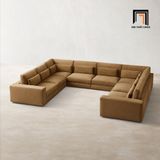  Ghế sofa U giá rẻ UT44 Kibet 3m3 x 2m55 màu nâu 