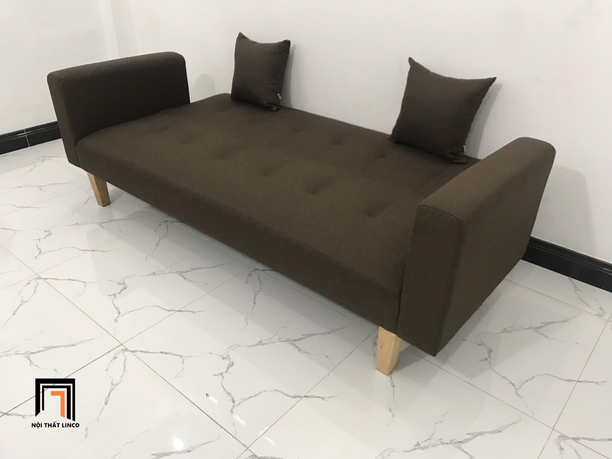  Bộ ghế sofa giường đa năng GBL2 màu nâu đậm 2m cho gia đình 