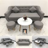  Bộ ghế sofa băng dài 1m9 BL10 BGN màu xám đen giá rẻ 