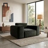  Ghế sofa đơn phòng khách sang trọng DT64 Perry bọc da giả 
