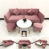  Bộ ghế sofa văng dài 1m9 BL11 BB đỏ đô vải nhung cho nhà nhỏ 