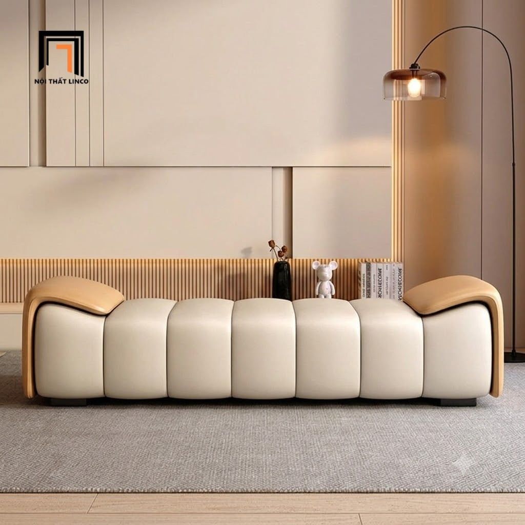  Ghế sofa bench da công nghiệp SB35 Durrow dài 1m5 chia múi 