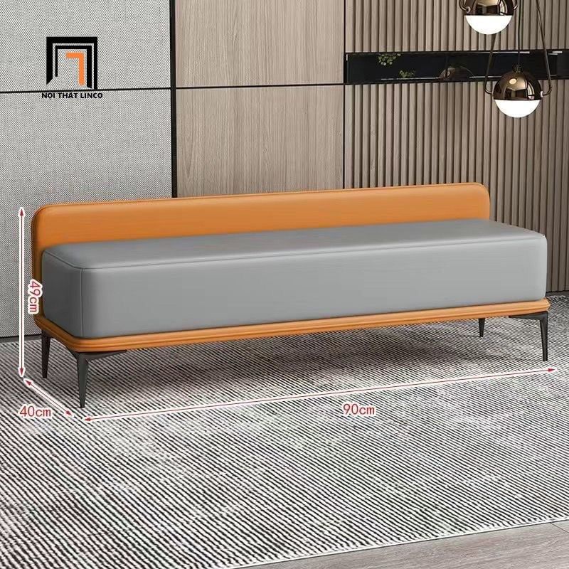  Ghế sofa bench da công nghiệp SB11 Kahare 1m2 cho văn phòng 