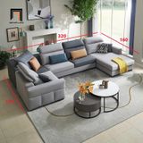  Ghế sofa U 3m2 Freda UT8 kiểu dáng thanh lịch 