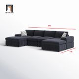  Bộ sofa chữ U 3m UT15 Boggy bọc nỉ êm ái 