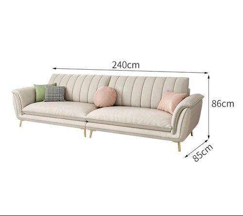  Ghế sofa băng kiểu dáng đẹp BHQ7 Sorgio 2m4 da công nghiệp 
