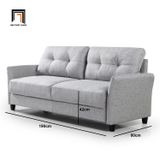  Ghế sofa băng văng xám phòng khách BT29 Helsley 1m9 giá rẻ 