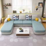  Bộ sofa U UT98 Narod 3m1 vải nỉ phối màu đẹp 