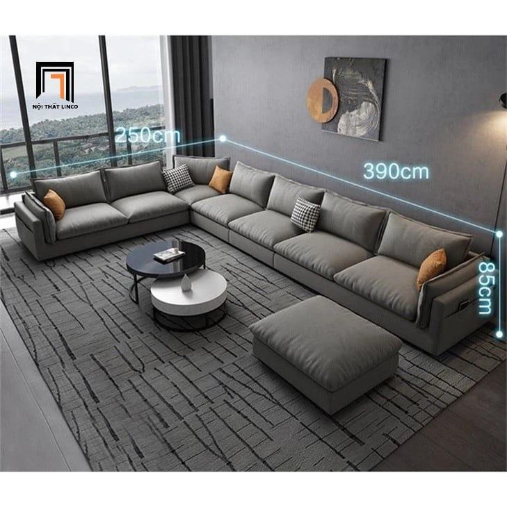  Ghế sofa chữ U UT3 Hanna 3m2 rộng rãi và êm ái 
