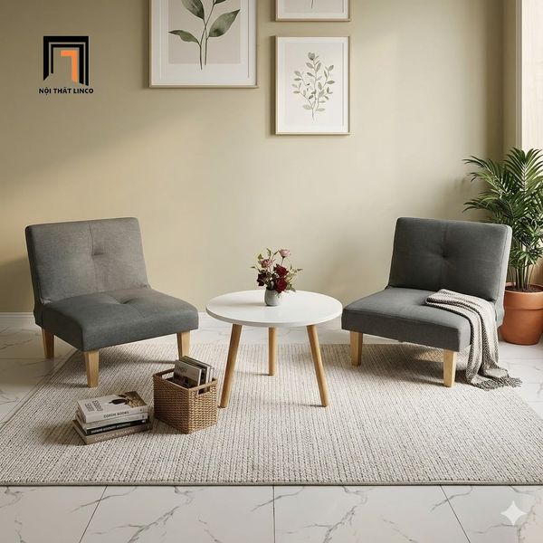 sofa đơn xám lông chuột