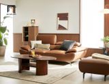  Ghế sofa băng da gật gù BHQ41 Toledo 1m9 màu xám ghi 