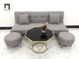  Bộ ghế sofa giường dài 1m7 GBL1 diện tích nhỏ xám ghi trắng 