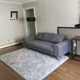  Ghế sofa băng giật lún dài 2m màu xám BT39 Glenn chân inox 
