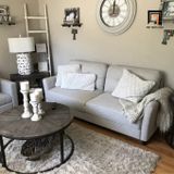  Ghế sofa băng văng xám phòng khách BT29 Helsley 1m9 giá rẻ 