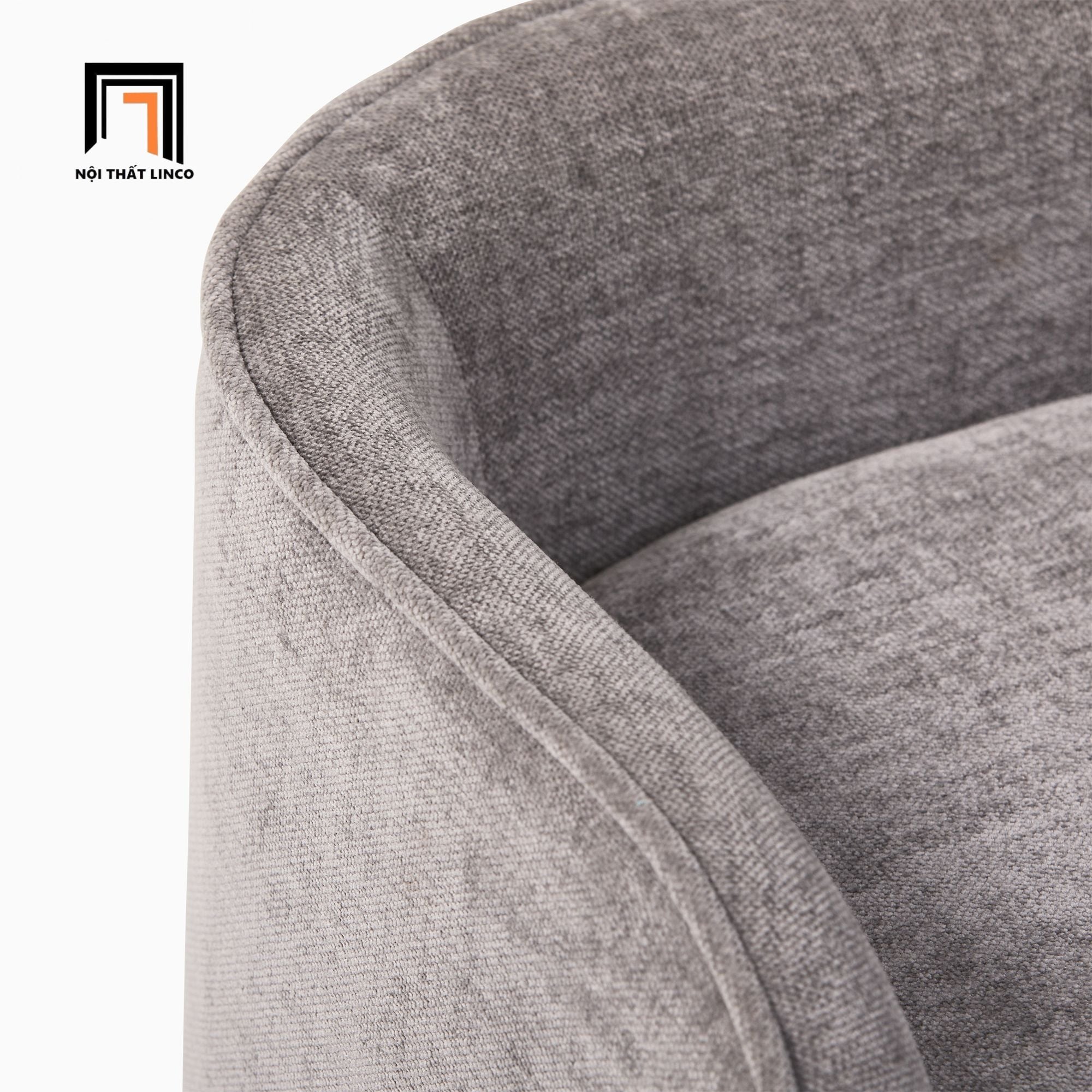  Ghế sofa đôn dài 1m3 x 55 SB5 Celine vải nỉ trắng kem 