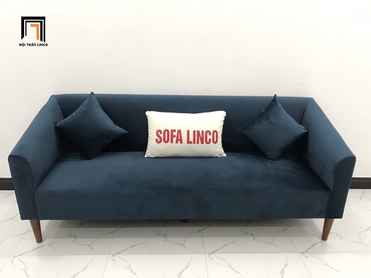  Bộ ghế sofa băng dài xanh đậm BL6 Pelly dài 1m9 cho văn phòng 