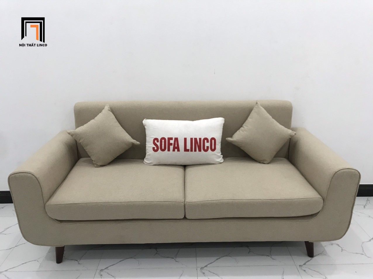  Bộ ghế sofa băng dài 1m9 BL1 Presa trắng kem cho chung cư 