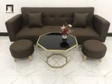  Bộ ghế sofa giường đa năng GBL2 màu nâu đậm 2m cho gia đình 