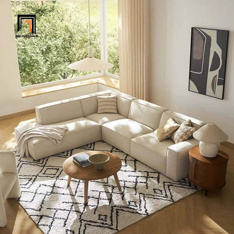  Bộ ghế sofa góc L GT271 Cary 2m5 x 2m phòng khách gia đình 