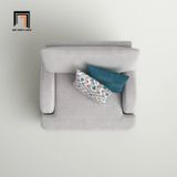  Ghế sofa đơn xám trắng DT13 Somerville phong cách tân cổ điển 