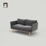  Ghế sofa đơn 1 người ngồi DT79 Genlis vải nhung màu xanh dương 