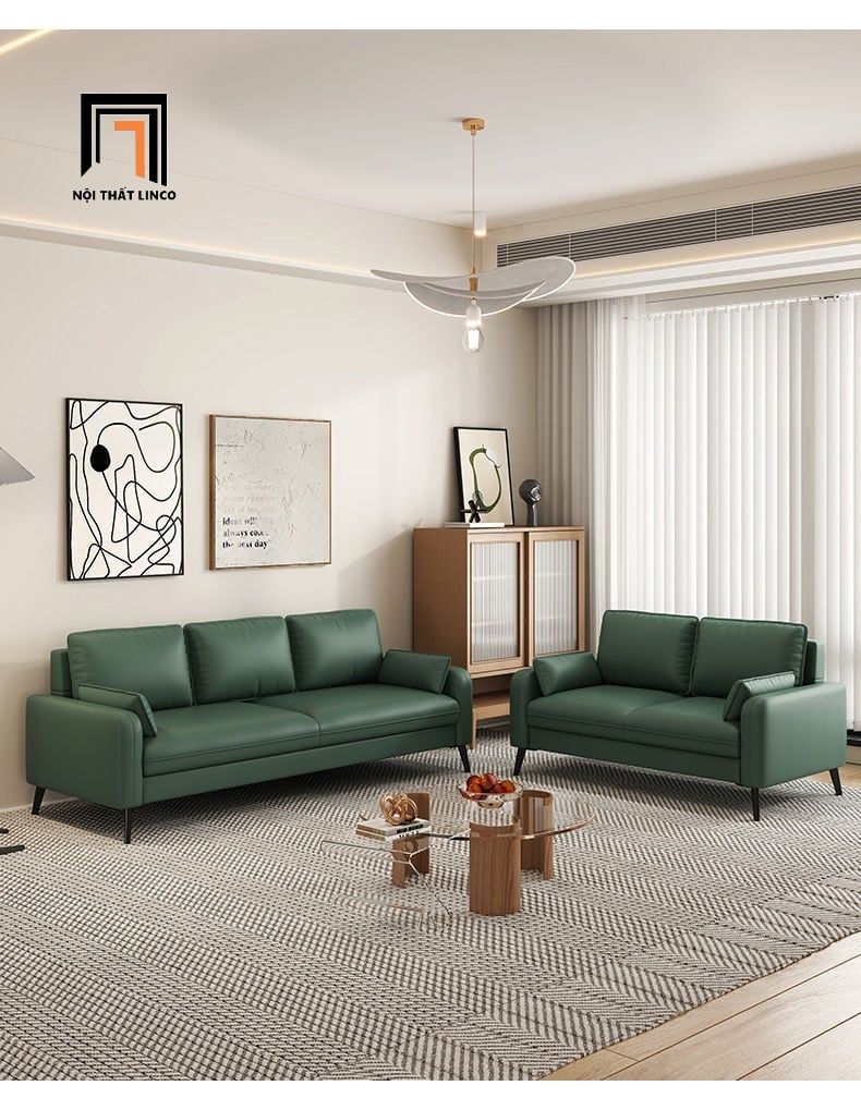  Set ghế sofa văn phòng KT6 Hessvilla da giả Pu chống mực 