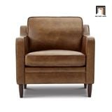  Bộ ghế sofa phòng khách da giả KT17 Abbot màu nâu sang trọng 