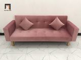  Bộ ghế sofa giường màu hồng phấn GBL2 dài 2m cho nhà nhỏ 
