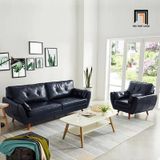  Ghế sofa đơn da công nghiệp DT77 Rothry phòng khách đẹp 
