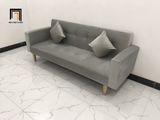  Bộ bàn ghế sofa giường giá rẻ dài 2m GBL2 nhỏ màu xám nhung 