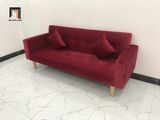  Bộ ghế sofa giường đa năng GBL2 2m màu đỏ vải nhung giá rẻ 