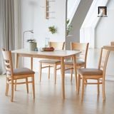  Bộ bàn ăn 1-BAG4-Buda 4 ghế gỗ tự nhiên giá rẻ đẹp 