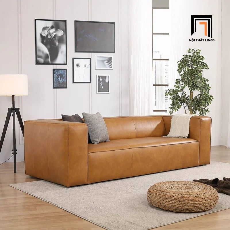  Ghế sofa băng BT9 Bezeme dài 2m da Pu văn phòng tiếp khách 