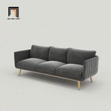  Ghế sofa đơn 1 người ngồi DT79 Genlis vải nhung màu xanh dương 