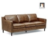  Bộ ghế sofa phòng khách da giả KT17 Abbot màu nâu sang trọng 