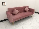  Bộ ghế sofa giường màu hồng phấn GBL2 dài 2m cho nhà nhỏ 